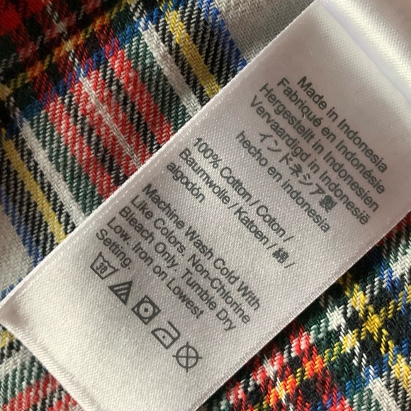 J Crew women’s plaid Snowy Stewart Tartan Flannel Size OO extra small - Picture 12 of 15
